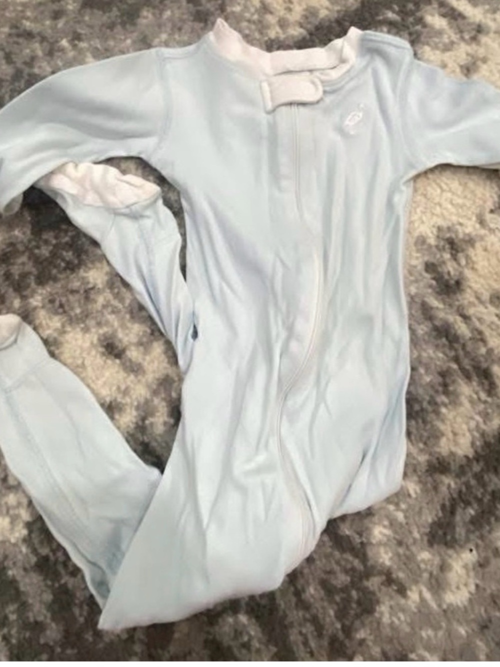 The Beaufort Bonnet Company Light Blue Baby Footed One-Piece